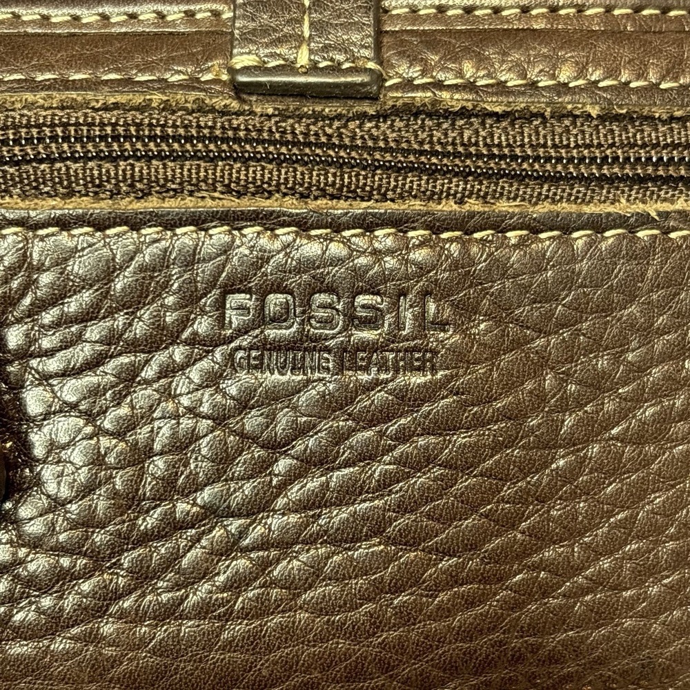 Fossil Leather Multicolor Patchwork Wallet Boho R… - image 4